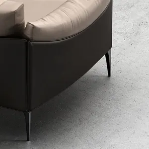 Canapé de luxe en cuir moderne et simple, ensemble 1 + 2 + 3 canapés, meubles de bureau, nouveauté