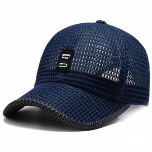 Gorra de béisbol de malla para hombre, transpirable, estilo papá, ajustable con cierre a presión, para pesca al <span class=keywords><strong>aire</strong></span> libre - Product Image 3