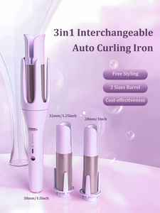 Juego de rizadores de pelo automáticos giratorios OEM con máquina rizadora, secador concentrador eléctrico LED y cepillo para el cabello - Product Image 2