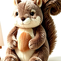Peluche personnalisée : Lapin, Koala ou Écureuil Mignon et Kawaii avec Visage en Tissu sur Mesure