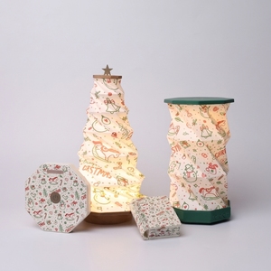 Lampe en <span class=keywords><strong>papier</strong></span> pliable créative, LED <span class=keywords><strong>d</strong></span>'Halloween, personnalisable, <span class=keywords><strong>origami</strong></span> unique, accordéon, cadeau pour amis et famille, plusieurs séries - Product Image 3