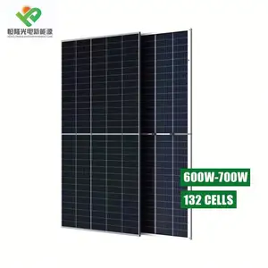 畅销热半电池650w 700w 710w 720w 750w太阳能电池板屋顶安装系统太阳能电池板