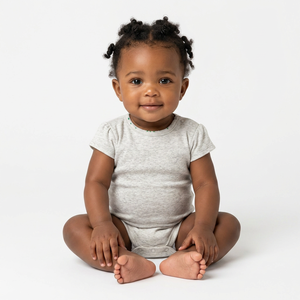 Ropa Infantil al por Mayor, Fabricante Indio de Tirupur, Mameluco para Bebé Recién Nacido, 3 Piezas, Sin Teñir, Ecológico, Resistente, Unisex, de Bambú - Product Image 1
