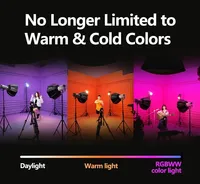 Pour Aputure 150C 150W RGBWW Studio LED lumière vidéo photographique AC DC alimentation pour Bluetooth contrôle CRI 95 TLCI 95 pour
