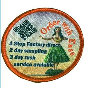 ตราสัญลักษณ์ทั้งหมดของไต้หวันแผ่นผ้าปักลายทแยงพิมพ์ลายทแยงแบบระเหิดสำหรับส่งออก - Product Image 4