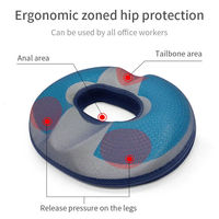 Coussin hémorroïdaire pour coccyx de beignet Soulagement de la douleur de grossesse et de l'ulcère de décubitus Coussin de siège rafraîchissant