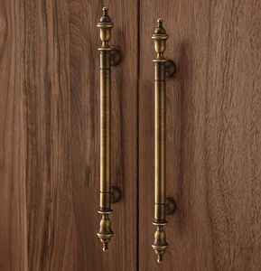 Latão sólido estilo francês Antique Cabinet Handle para porta armário gaveta Latão sólido estilo francês Cabinet Handle - Product Image 5