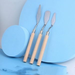 Espátula para Pintar con Mango de Madera de 3 Tamaños Diferentes para Mezclar Pintura al Óleo - Product Image 5