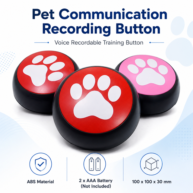 Wholesale Custom Puzzle Pet Communication Recording Paw Print Sound Talking Button for Dogs & Cats 1200+ Plays Promotion