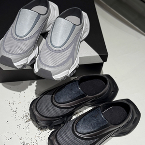 Sneaker Unisex Slip-on Ibrida in Mesh e Camoscio con Suola Chunky Scolpita e Fodera Traspirante - Product Image 3