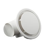 Ventilateur d'extraction de plafond rond de 10 pouces à haut débit d'air (380 m³/h), conduit de 150 mm, moteur en cuivre pur à faible bruit pour grandes salles de bain et hôtels