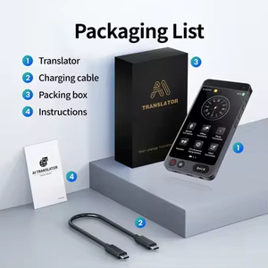 Dispositivo de traductor inteligente D21, intérprete en línea en tiempo Real de 2000mAh para 142 idiomas, sistema Android, pantalla táctil a Color IPS 5G/4G - Product Image 3