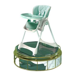 Modern Baby Feeding <b>Chair</b> Foldable Adjustable Highchair for 0-6 Years <b>Old</b> with Multi-Function Backrest and Detachable Tray - Product Image 5