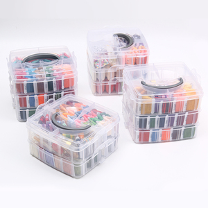 Set da <span class=keywords><strong>Cucito</strong></span> JP con Tre Strati di Accessori per Ricamo, Kit con Fili Multicolore - Product Image 6