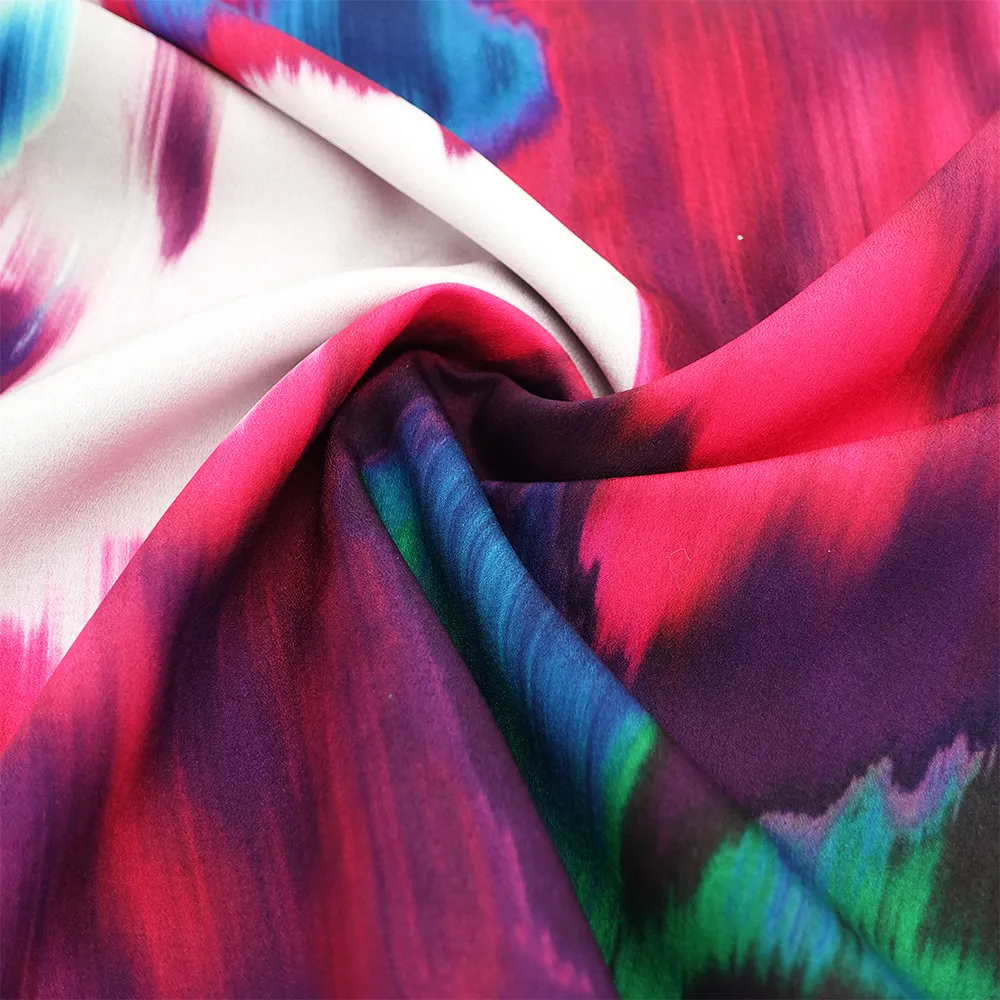 High-quality Custom Women Shirt Dress Printed Chiffon Fabric