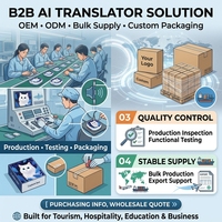 Dispositif de traduction AI portable en 133 langues, traduction vocale en temps réel pour l'hôtellerie, le tourisme, les affaires et la communication