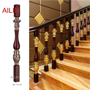 Phong cách Châu Âu cầu thang hàng rào biệt thự sang trọng nhà nhà gỗ Clip nhôm cầu thang địa phương Bạo Chúa Vàng lan can - Product Image 4
