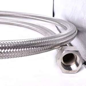 Tuyau PTFE haute performance de 25 mm, construction tressée en acier inoxydable, pression de fonctionnement de 52 Mpa, découpe <span class=keywords><strong>pour</strong></span> la production alimentaire et médicale - Product Image 4