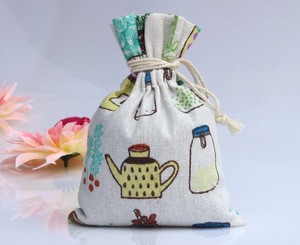 Wholesale Cotton Linen <b>Drawstring</b> Pouch Sachet Convenient Jewelry Wedding Party Bead Container Ribbon Rope Handle Shopping <b>Bags</b> - Product Image 5