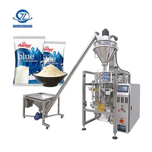 Farine Café Lait En Poudre Poche Remplissage Production D'emballage Faire Des Aliments Automatique VFFS Forme Verticale Remplissage Machine De Conditionnement