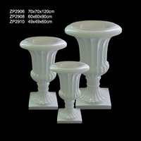Vases à fleurs élégants 2026 pour la décoration de tables de fête et de mariage, grands vases trompettes blancs classiques pour mariages