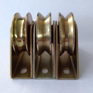 Modern tarzı demir kapı trapez asılı kasnak rulo sürgülü kapı teslim tekerlek - Product Image 6