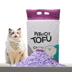 100% doğal malzemeler yüksek emici Flushable Tofu meyve Scen ile kedi kumu tozsuz hızlı topaklanma Tofu kedi kumu - Product Image 4