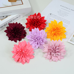 Flores Artificiales de Dalia de Dongchen Crafts, de Seda y Poliéster, para Decoración de Bodas, Decoración del Hogar, Accesorios, Arreglo de Escritorio 4G - Product Image 4