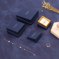 Boyang Luxus benutzer definierte Logo Papier Schulter Box Stil Schmuck Verpackung Box Hochzeits schmuck Ring Box