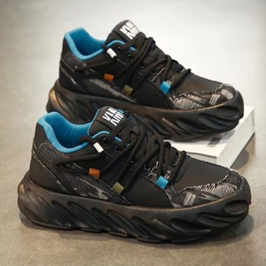 Custom Made Men's Mid-<b>Top</b> Casual Sneakers Breathable Running Shoes Logo Height Increasing Light Weight Autumn - Product Image 3