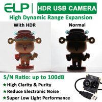 ELP HD 1080P Ultra düşük ışık HDR USB kamera ücretsiz sürücü 117 ° hiçbir bozulma geniş açı Starlight renk USB kamera modülü