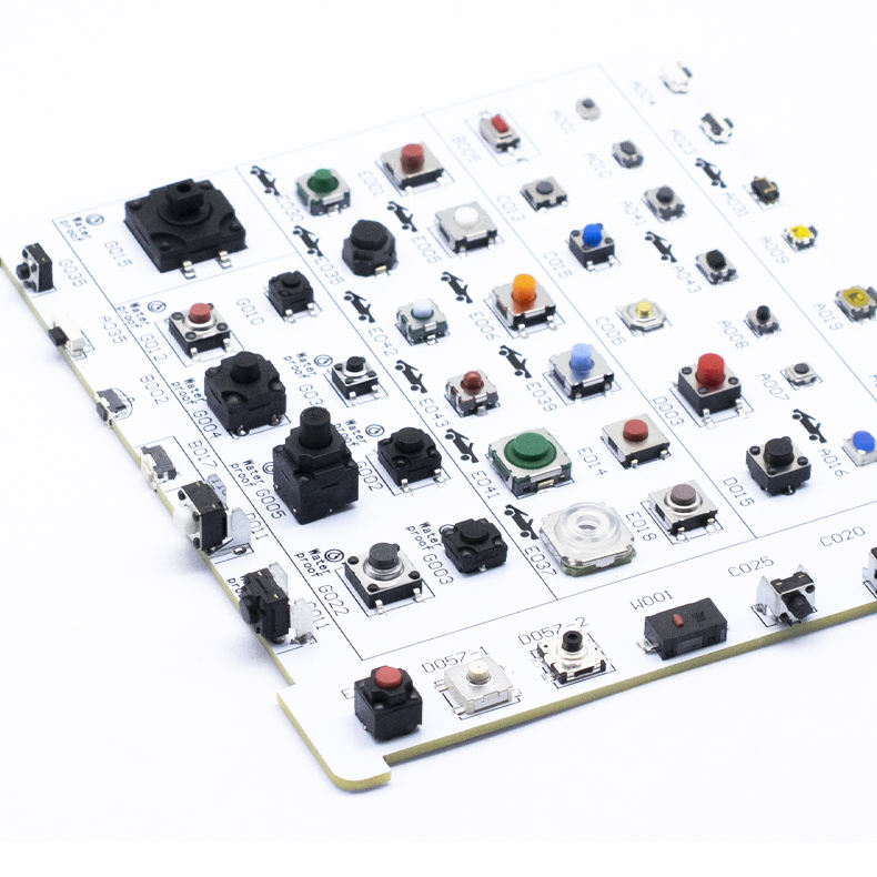 One-stop Purchase Support Customization 2*4/3*3/3*6/4*4/4.5*4.5/5.2*5.2/6*6/12*12mm Waterproof Button Tactile Tact Switch SMD