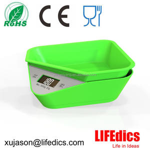 Timbangan makanan elektronik portabel, untuk hewan peliharaan, timbangan digital, timbangan berat makanan hewan peliharaan pintar, mangkuk pakan lambat, anjing dan kucing - Product Image 4