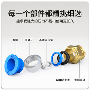 ข้อต่อลมทองเหลือง M10 M12 เกลียว 1.5 สำหรับเชื่อมต่อน้ำและลม ใช้กับแม่พิมพ์ - Product Image 5