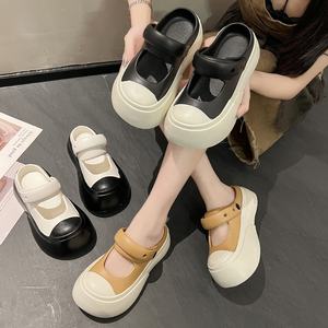 Chaussures <span class=keywords><strong>Muller</strong></span> tendance pour femmes avec talon haut, sabots DIY pour femmes, sandales en peluche pour l'extérieur et la salle de bain, chaussures d'infirmière - Product Image 5