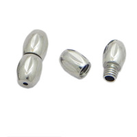 Fermoirs à vis en acier inoxydable en forme de racine de lotus pour colliers et bracelets de perles DIY