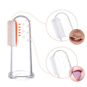 Günstige Baby-Fingerzahnbürste im Großhandel Weiche Silikon-Trainingszahnbürste für Kleinkinder BPA-frei Mundpflege für Babys Zähne reinigen Massage - Product Image 4