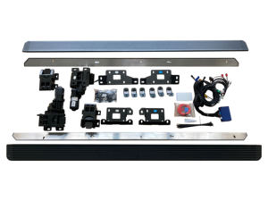 REELTRUK Venta al por mayor de fábrica Estribos laterales eléctricos de aleación de aluminio para Land Cruiser LC250, estilo de lujo, con sistema de tornillos - Product Image 1