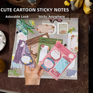 Papelería de Dibujos Animados, Bloc de Notas Adhesivas <span class=keywords><strong>Kawaii</strong></span>, Autoadhesivas, 10x13cm, Material Escolar - Product Image 2
