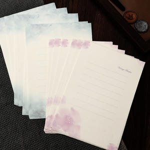 Papier à lettres romantique 120mmx210mm, style européen vintage, papier d'écriture artistique pour cadeau personnel - Product Image 2