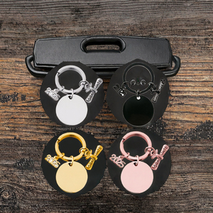 Customizable Stainless Steel Vintage Carabiner <b>Keychain</b> Cartoon Fashion Styles <b>Personalized</b> Engraving Letterpress Printing DIY - Product Image 3