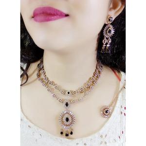 Premium Quality Bridal Indian <b>Jewellery</b> <b>Set</b> AD <b>Jewellery</b> Collection 2025 Luxurious Moissanite for Wedding Party Engagement Gift - Product Image 5