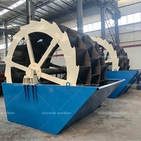 Laveuse de sable rotative robuste à roues pour feldspath, galets et pierres – Machine de nettoyage de sable pour galets et pierres