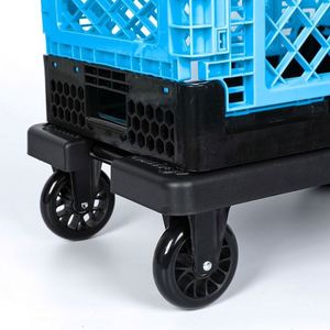 Carrito de Compras Plegable Portátil Tianyu con Ruedas, Carrito de Supermercado de Plástico con Logotipo Personalizado, Modelo T750C, 40 kg, Guangdong - Product Image 4