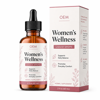 Gouttes liquides botaniques de Dong Quai, Baie de Chaste, Cohosh Noir, Trèfle Rouge et Maca pour le développement et la fourniture de produits nutraceutiques