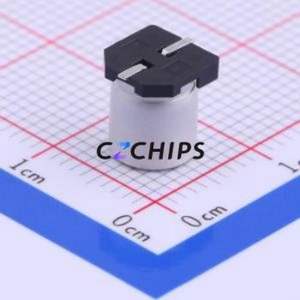 Condensateur électrolytique en aluminium SMD VUA470M1VTR-0607, SMD, D6.3xL7.7mm 47uF 20% 35V 6.3mm - Product Image 2