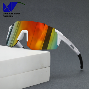 Gafas de Sol Deportivas para Adultos, Modelo 68-18-125 TR, Montura sin Aro, Lentes de Cristal Polarizadas Doradas <span class=keywords><strong>con</strong></span> Espejo, Protección UV400, para Ciclismo, Senderismo y Actividades al Aire Libre - Product Image 1