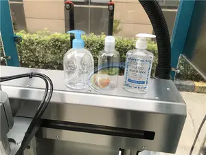 Máquina automática de llenado de champú, botella de pulverización con tapa, 250ml, 500ml