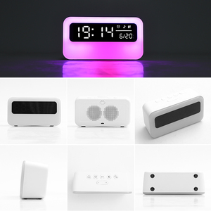 Vente en gros 6W USB C RGB Lumière d'ambiance Haut-parleur BT Réveil <span class=keywords><strong>Lampe</strong></span> <span class=keywords><strong>de</strong></span> <span class=keywords><strong>chevet</strong></span> - Product Image 2