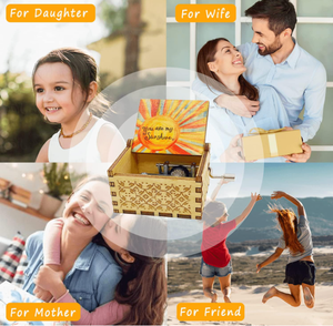 Carillon in legno a manovella, adatto ai bambini per suonare musica come regali di compleanno e di festa - Product Image 6